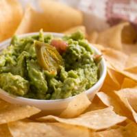 Chips & Guac · Crispy tortilla chips & our homemade guacamole.