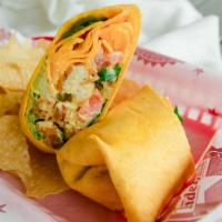 Grilled Chicken Ranch Wrap · Grilled Chicken Breast, Mozzarella, Lettuce, Tomato, Ranch Dressing.
