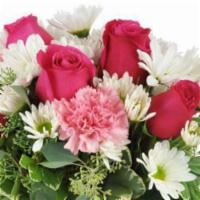 Lucky You! · They'll thank their lucky stars when they receive this delightful arrangement! Hot pink rose...