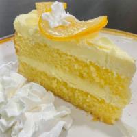 Limoncello Mascarpone Cake · Layered Limoncello infused cake with Mascarpone cream frosting