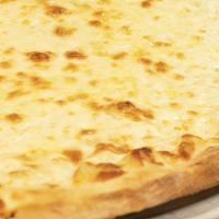 Alfredo White Pizza · Add any toppings to make your own Alfredo (white) Pizza.
