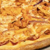 Buffalo Chicken Ny Style · Original red sauce, Buffalo grilled chicken, Red onions and Mozzarella cheese. Mild spicy & ...