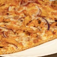 Buffalo Chicken Ny Style · Original red sauce, Buffalo grilled chicken, Red onions and Mozzarella cheese. Mild spicy & ...
