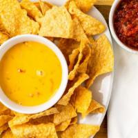 Chips & Salsa With Queso · 
