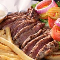 Rib-Eye Steak Sandwich · The steak sandwich of your dreams! Bite into our juicy rib-eye prepared to your specs. Serve...