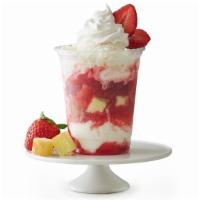 Strawberry Short Cake · SWEET CREAM ICE CREAM
YELLOW CAKE
STRAWBERRY SAUCE
STRAWBERRY
WHIPP CREAM