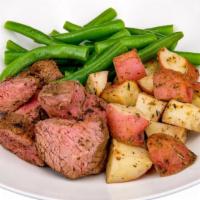 #16. Steak, Red Potatoes And Green Beans · Healthy Chef-Prepared Angus Tender Steak, Roasted Red Potatoes and Fresh Crisp Green Beans!
...