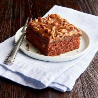 Texas Chocolate Cake      · Moist chocolate cake covered in chocolate icing, topped with chopped pecans.