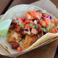 #10 Fried Chicken Team Favorite · Hand battered chicken breast topped with our awesome queso, bacon and pico de gallo.