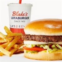 Lota Burger Meal · Blake's lota burger side and drink.