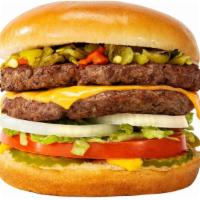 New Mexico Style Lotaburger Meal · Double meat, Cheese, & Green Chile, Med Fries, Med Drink