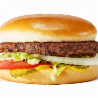 Lota Burger · Premium angus beef patty mustard onion lettuce tomato & pickles