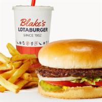 Itsa Burger Meal · Blake's itsa burger side and drink.