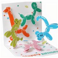 Happy Birthday Balloon Animal Card · Please let us know what you would like written or we can send blank.