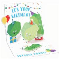 Happy Birthday Lettuce Card · Please let us know what you would like written or we can send blank.