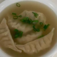 Dumpling Soup · veggie, chicken, chicken broth