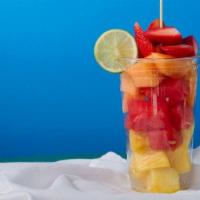 Fruit Cup - 20Oz · Fresh watermelon, mango, strawberries, pineapple and cantaloupe (chamoy, lukas and a lime we...