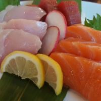 Sashimi Bento Box · Nine pieces of chef's choice fish.