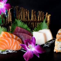 Maki C · Pick one roll from below and six pieces chef's choice sashimi.