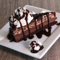 Chocolate Cheesecake · Chocolate layers in cheesecake form