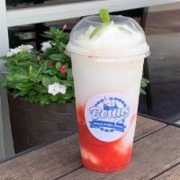 Lychee Flamingo · The fragrant flavor of Lychee blended into a thirst quenching slushy, combined with strawber...