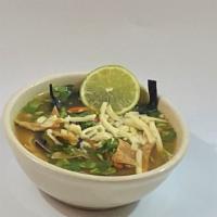 Perfect Tortilla Soup · A pint or quart of our homemade chicken soup with chicken, carrots, celery, herbs, hint of c...