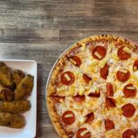 Pizza & Wings · One large 2-Topping Pizza, and 1 LB wings. ranch not included