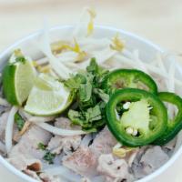 Vietnamese Pho · Gluten-free. Traditional beef broth served with lean beef & rice noodles (32 oz only).
