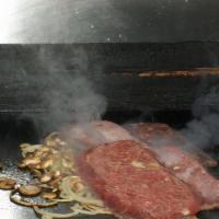 Philly Cheesesteak (Small) · (ribeye steak, mushrooms & onions).