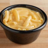 Mac ‘N’ Cheez · Macaroni with cheese sauce, one side, a drink and dessert