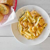 Seafood Pasta · Shrimp and crawfish sautéed in a Cajun creamy sauce served over pasta.

 *warning consuming ...