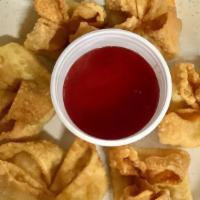 Fried Crab Meat Rangoon · 6 pieces.