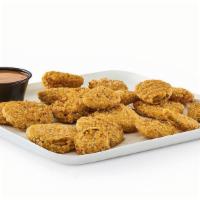 Fried Pickle Nickels  · Golden-fried dill slices served with Campfire Mayo