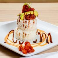 Tuna Tower Bowl
 · Fresh tuna, crab meat, avocado, spicy tuna on rice with house special sauce.