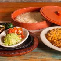 Beef Fajitas · $23.99 For One/ $44.49 For Two . Charbroiled marinated beef fajitas served with guacamole, p...