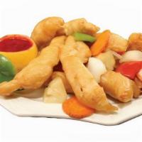 Sweet & Sour · Sweet and sour sauce, carrot, pineapple (chicken only).