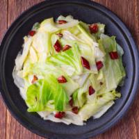 Sautéed Cabbage 炒莲白菜 · Sautéed fresh cabbage in a method of your choice: plain, sweet and sour, or with dry red chi...