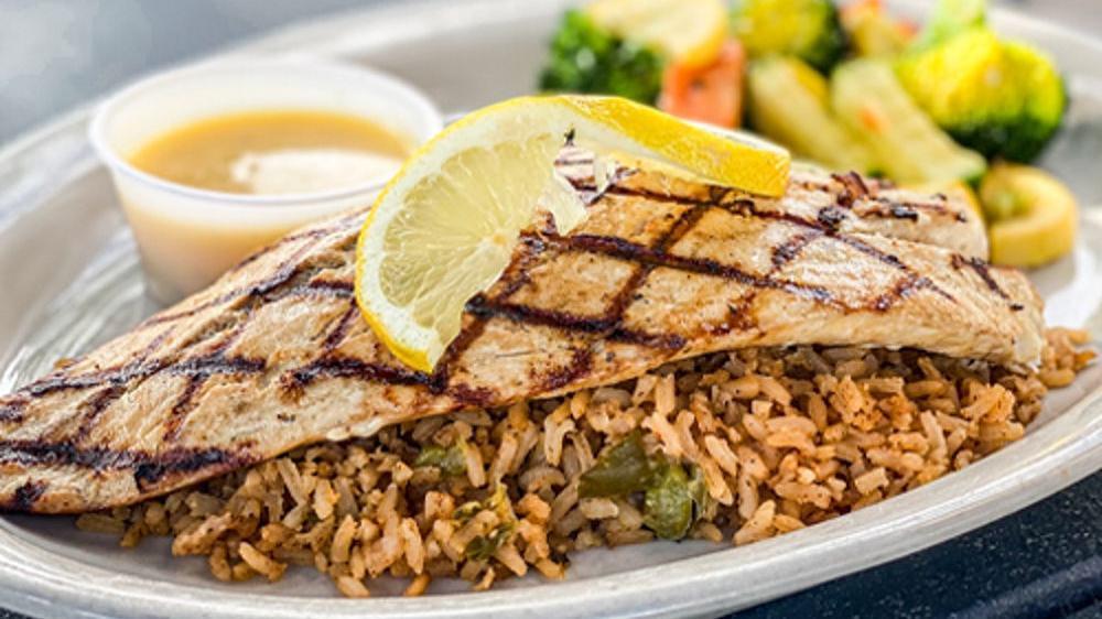 Grilled Redfish · $21.09. Grilled or blackened redfish fillet and choice of two sides.