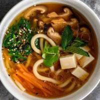 Udon Noodle Soup · Choice of shrimp and pork or seafood combo.