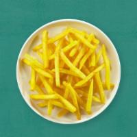Fries And No Lies · Idaho potato fries cooked until golden brown and garnished with salt.
