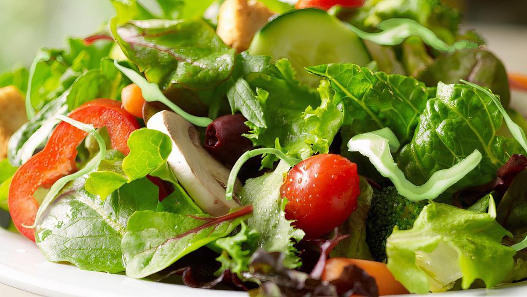 Garden Fresh Salad Bar · Select your favorite ingredients and we'll prepare it for you. You can choose your greens, toppings and dressing, then add a protein, avocado or soup for just a little bit more if you like.
