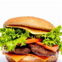 Cheeseburger · JDs Fresh Angus Beef, American Cheese, Lettuce, Tomato, Onion & Mayo.