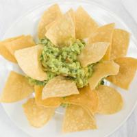 Guacamole With Chips · Guacamole with tortilla chips.