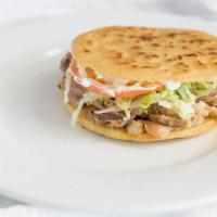 Gordita · Authentic Mexican gordita served with your choice of meat. (Beans, Meat, Lettuce, Sour Cream...