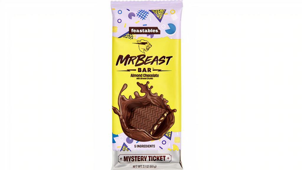 Mrbeast Almond Chocolate Bar (1Ct) · With an amazing blend of roasted almond chunks smothered in our creamy chocolate, Almond Chocolate is the ultimate blend of nutty meets tasty.