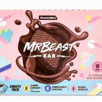 Mrbeast Variety Pack Chocolate Bars (18Ct) · MrBeast's Chocolate bars are available in three flavors: Original Chocoate, Quiona Crunch, a...