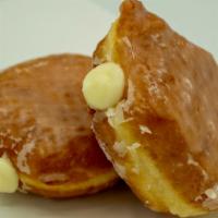 Bavarian Filled · Our yeast-raised shell donut filled with bavarian cream (custard/pudding) filling.