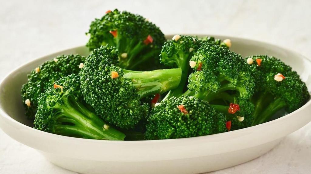 Sautéed Broccoli · Broccoli sautéed in a mix of red peppers, garlic, onion and olive oil
