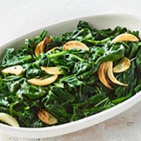 Sautéed Spinach · Spinach sautéed with garlic and olive oil