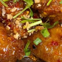 Spicy Dynamite Wings · Spicy sweet snd sour sauce